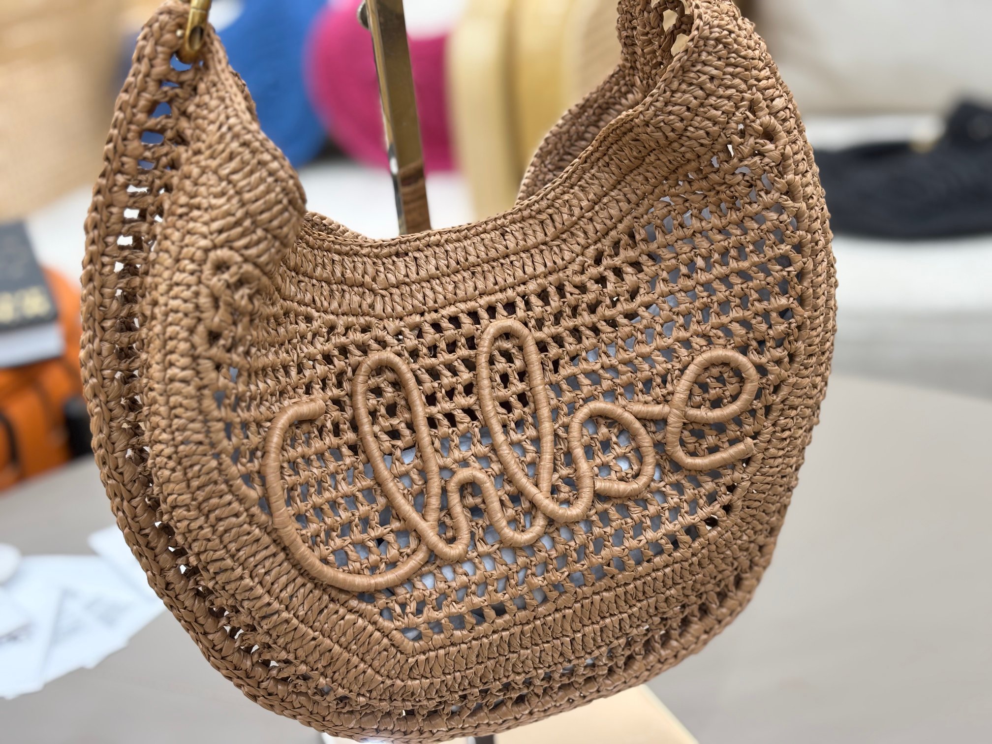 Ch10é 25s summer banana hobo bag-36*21.5*2cm
