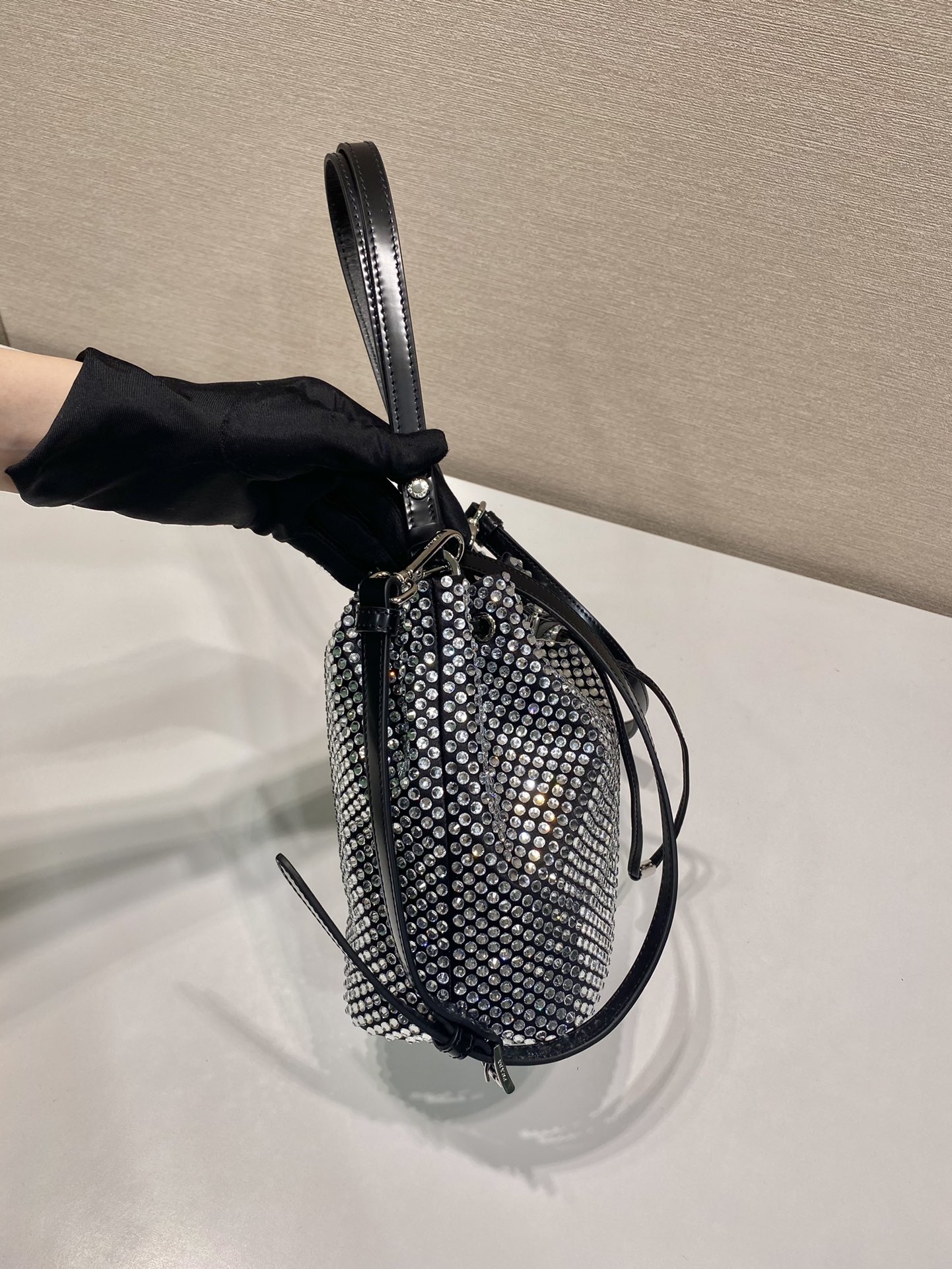 Pra*a 1be067 bucket bag-16*21*10cm
