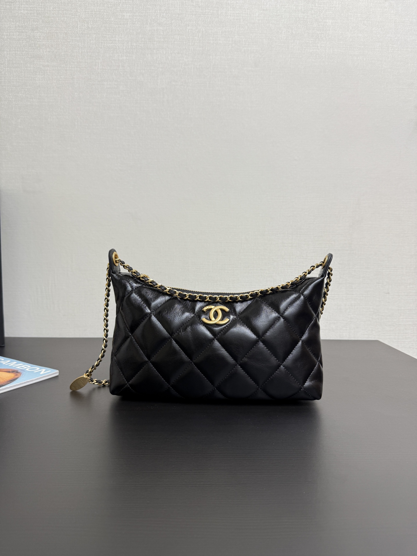 Ch@nel 2025SS Hobo Bag-25*15*5.5CM