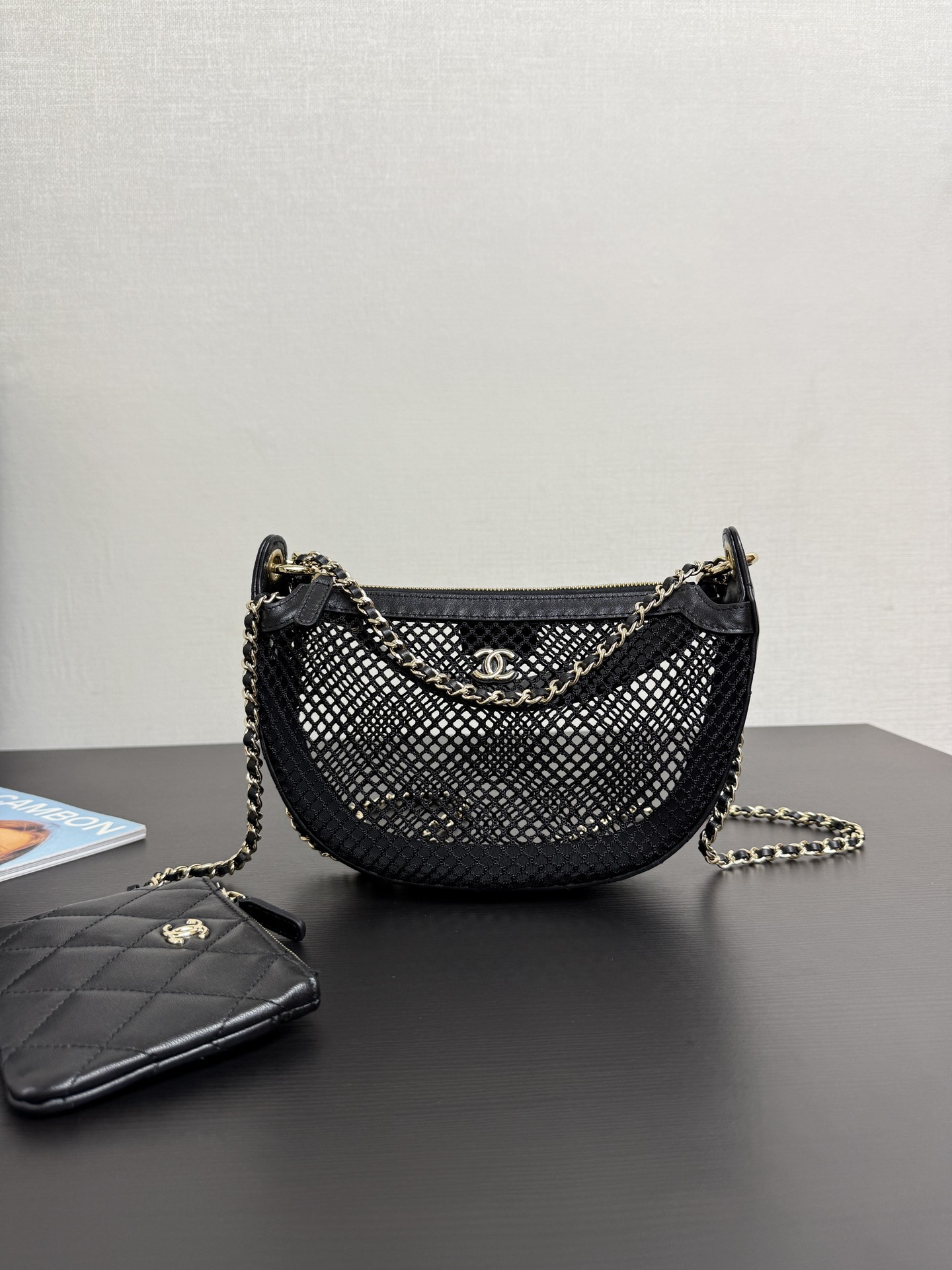 Ch@nel 2025SS Clutch With Chain Bag-15x22x6CM