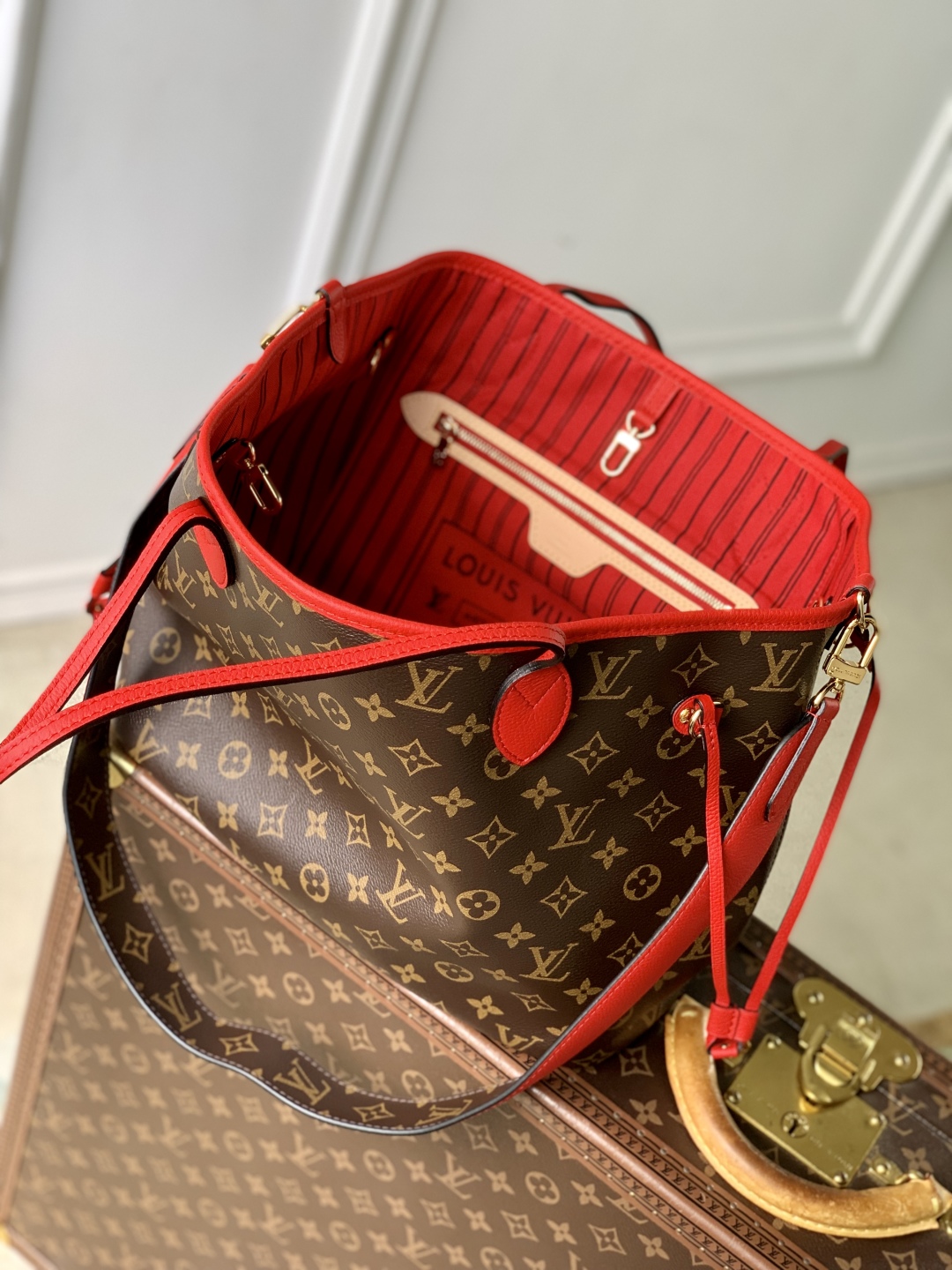 l0vis Vvtt0n neverfull bandoulière inside out-m11947-28 x 14 x 31cm