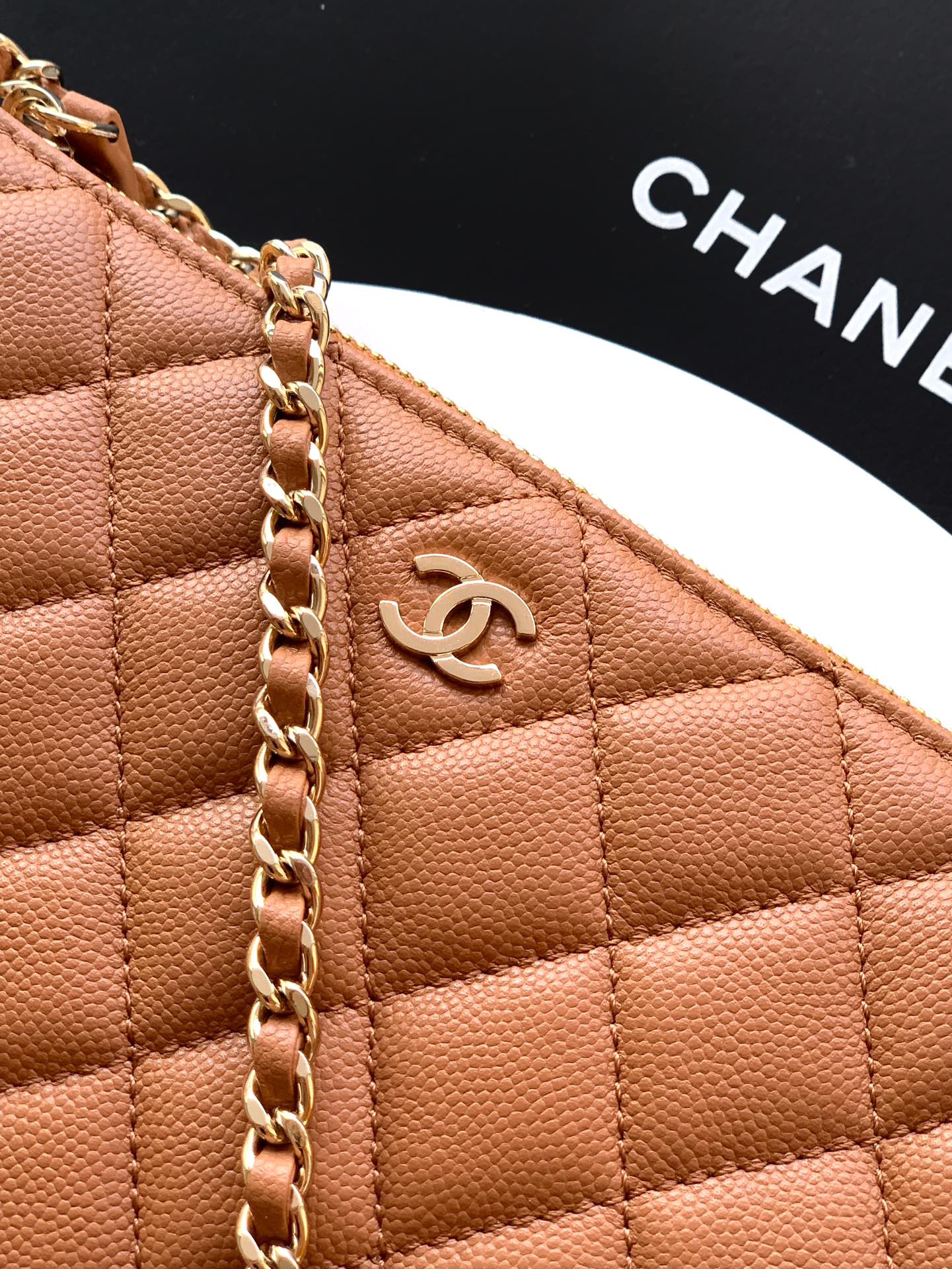 Ch@nel Lambskin Quilted Small Clutch With Chain -12x21x5.5CM