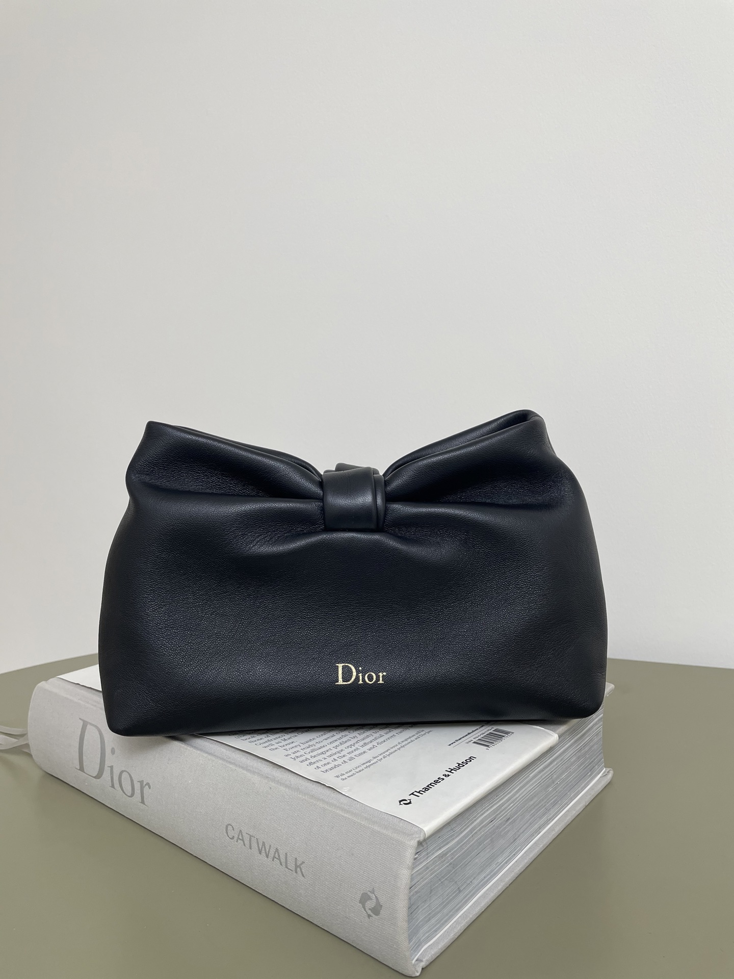 Diro Medium D10r Bow Bag Black Lambskin -26*10*16CM