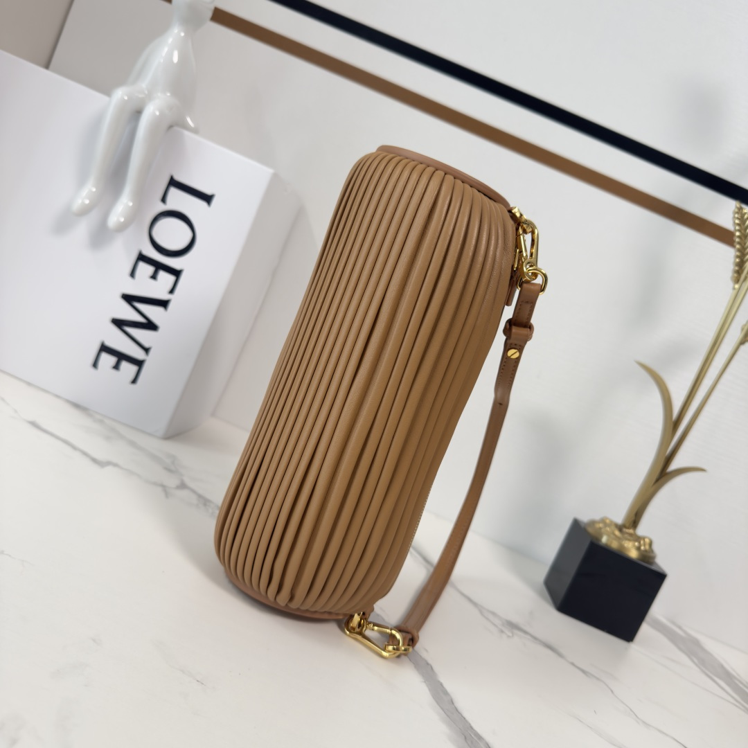 Loe**we Bracelet Pouch Bag - Brown-25*10*10CM