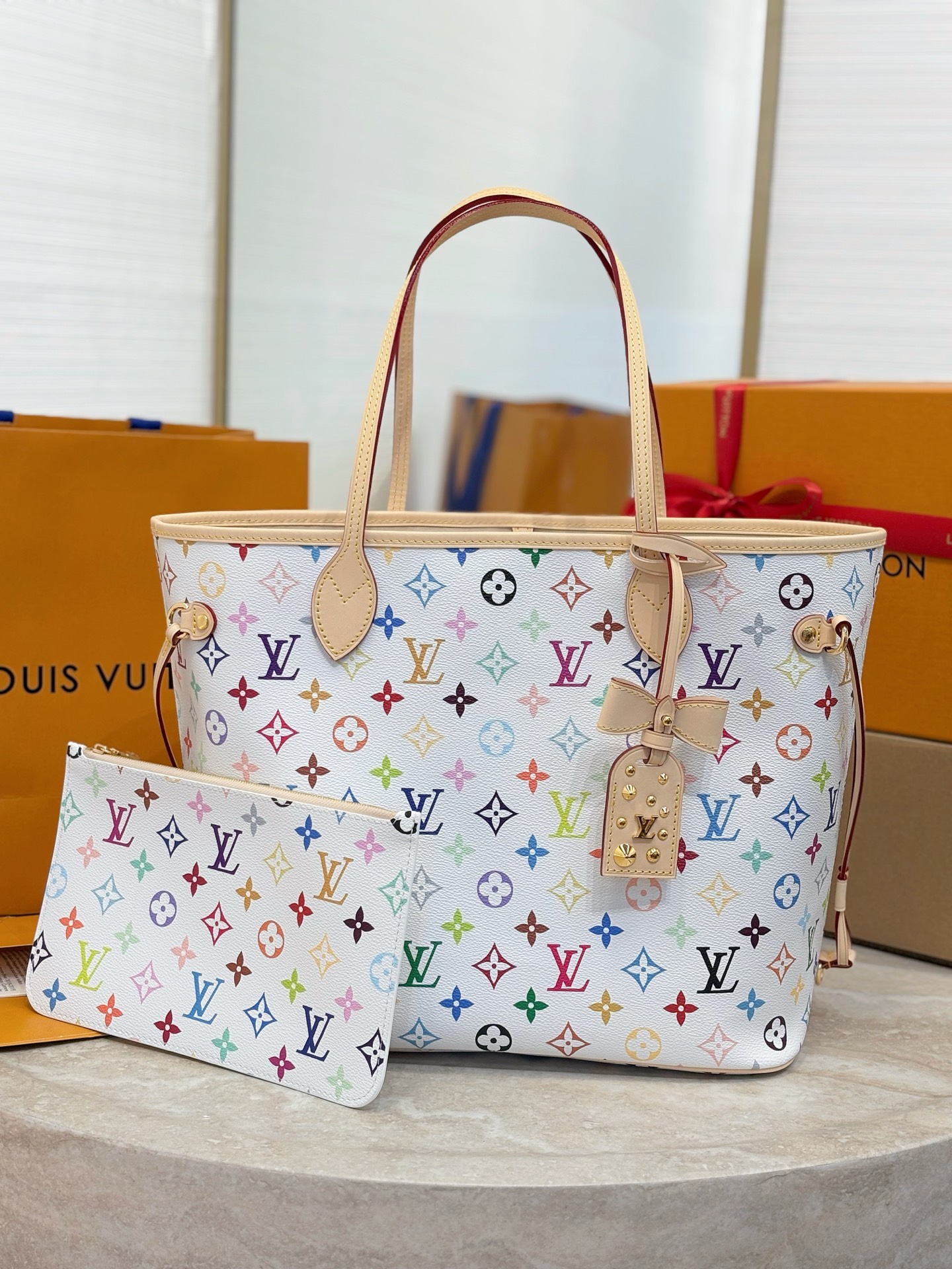 LV x TM Neverfull MM Other Monogram Canvas-31 x 28 x 14CM
