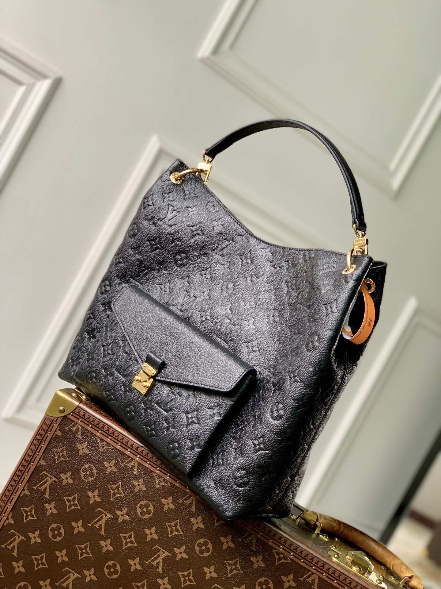 Lou*is Vvtt0n Hobo Métis Monogram Empreinte Leather-M27937-35 x 32.5 x 10CM