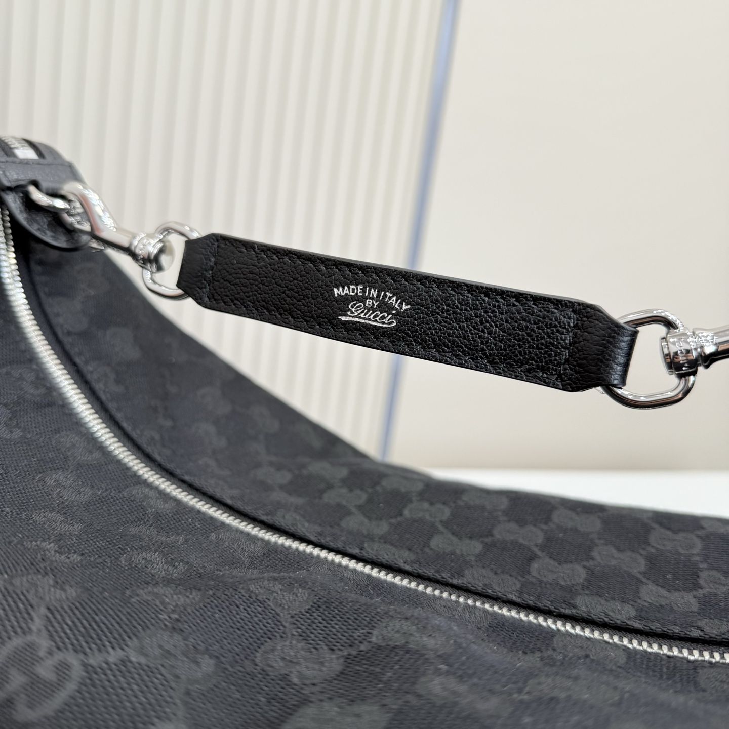 Gv*c* Brera Medium Crossbody Bag In Black Canvas-33*27*15CM
