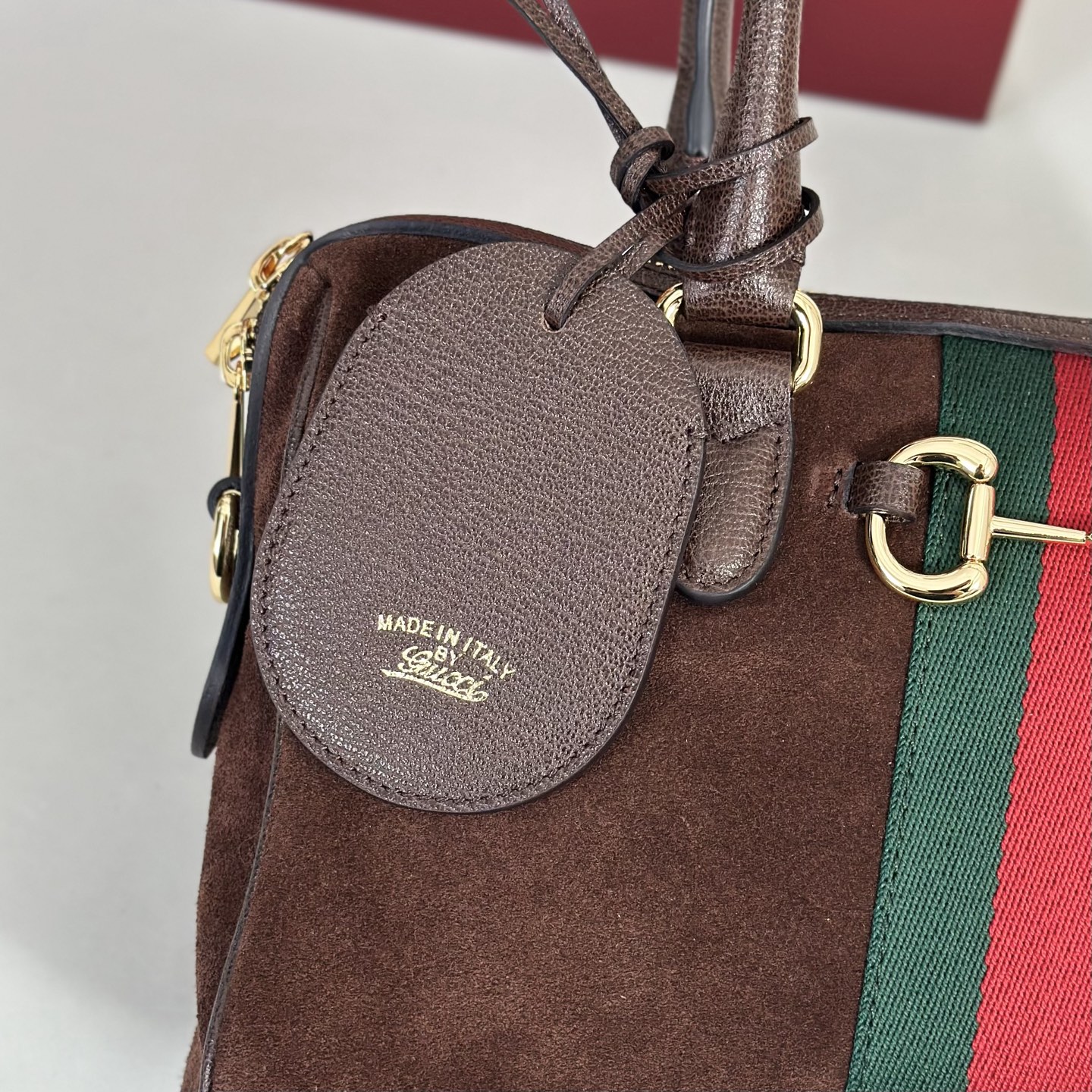 Gvc*1 Borsetto Medium Soston Bag In Dark Brown Suede-28*15*10CM