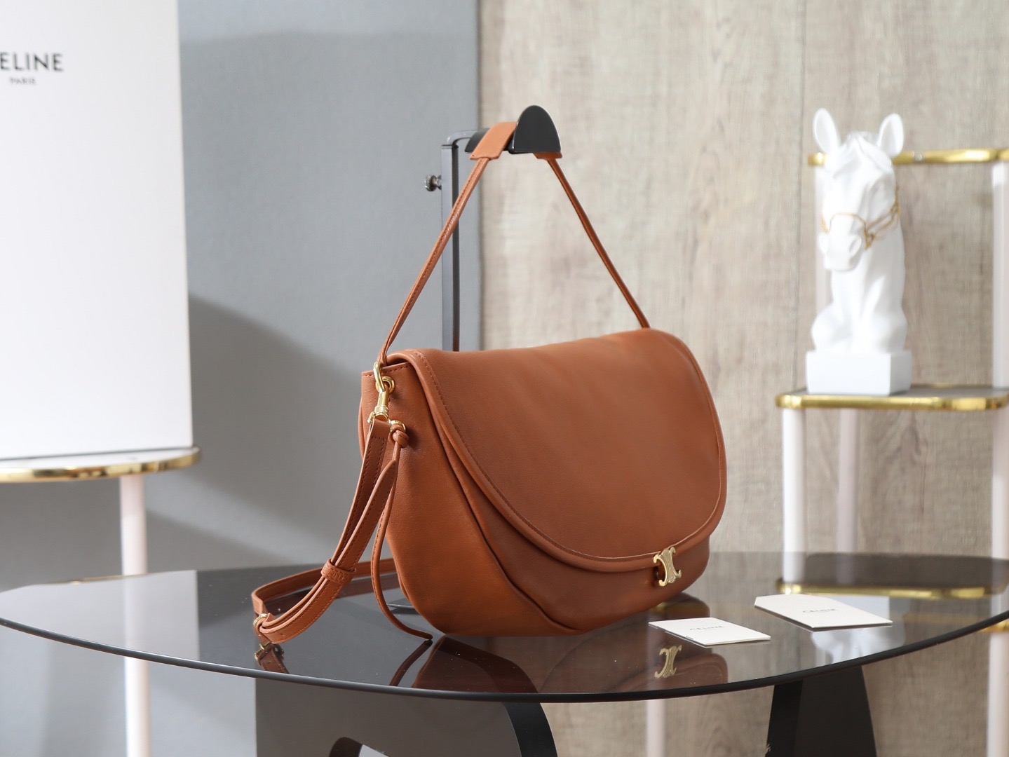 Cel*in Halfmoon Soft Triomphe Bag-46*19*10CM