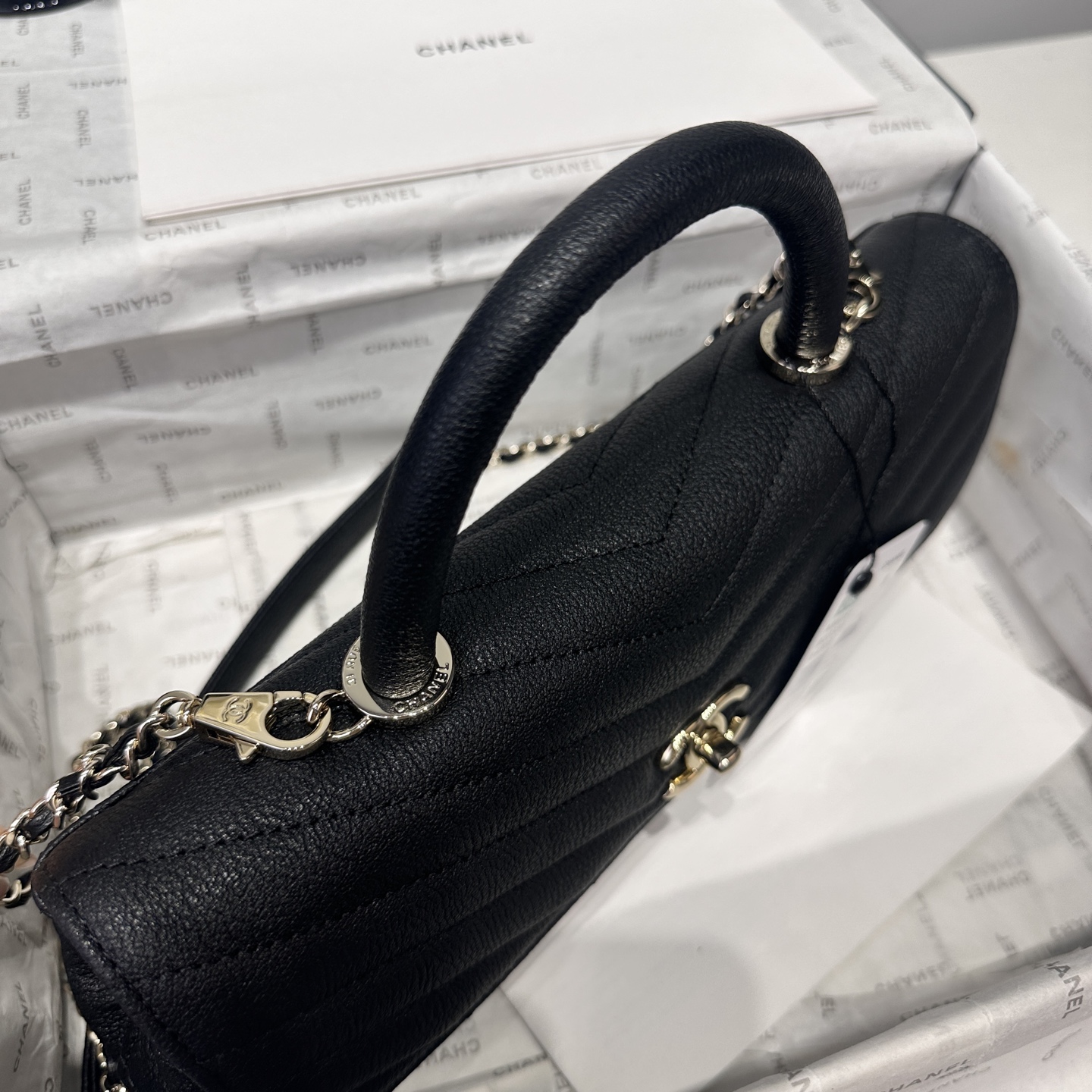 Ch@nel Coco Handle Flap Bag-32CM