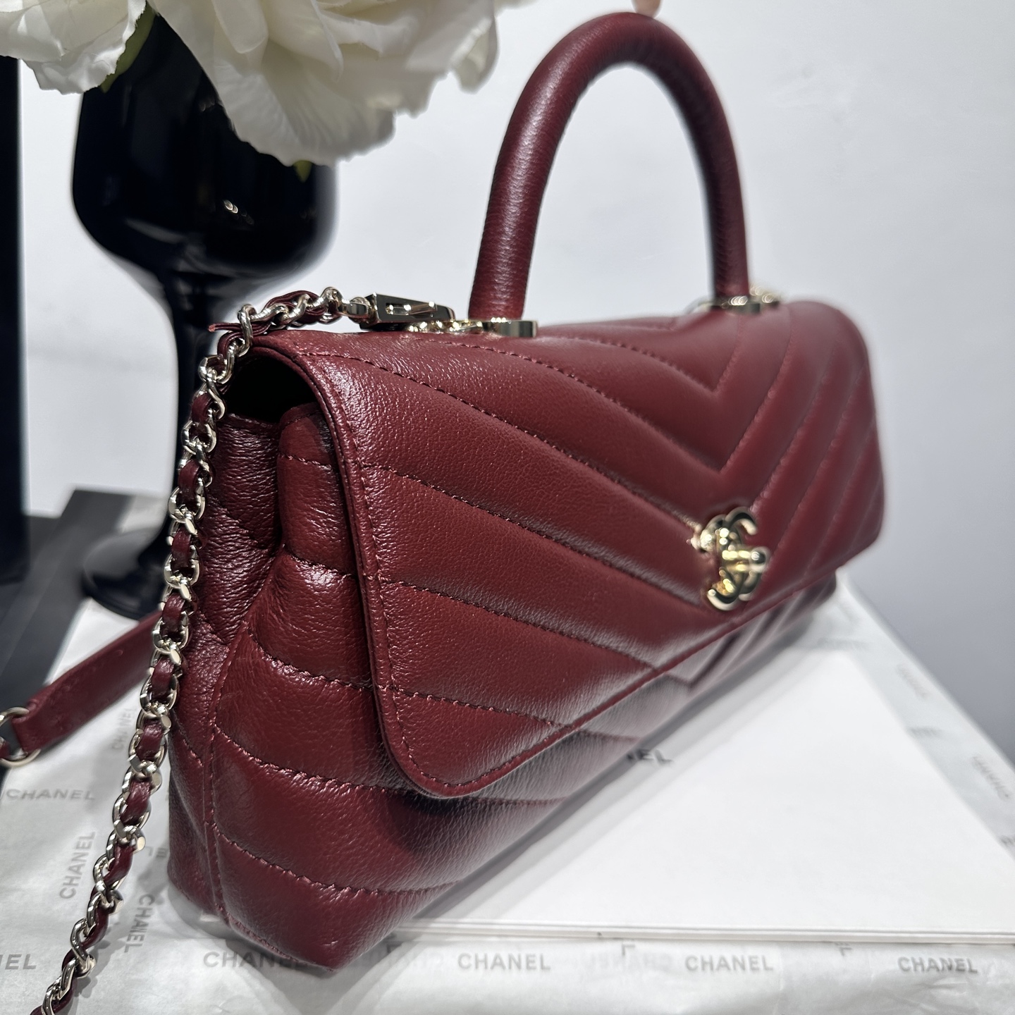 Ch@nel Coco Handle Flap Bag-32CM