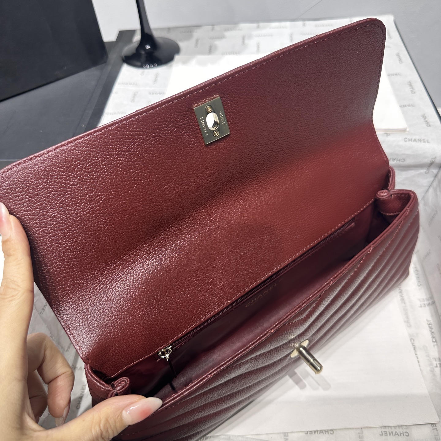 Ch@nel Coco Handle Flap Bag-32CM