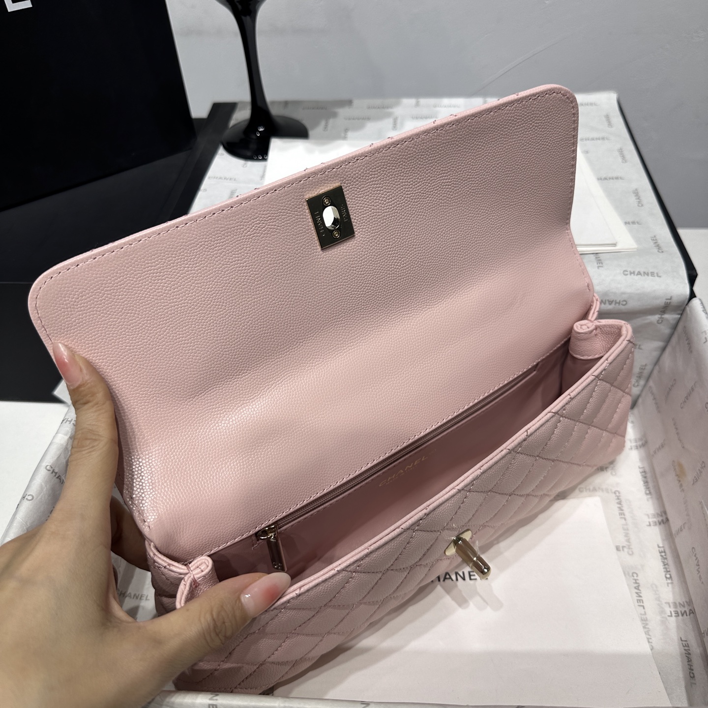 Ch@nel Coco Handle Flap Bag-32CM