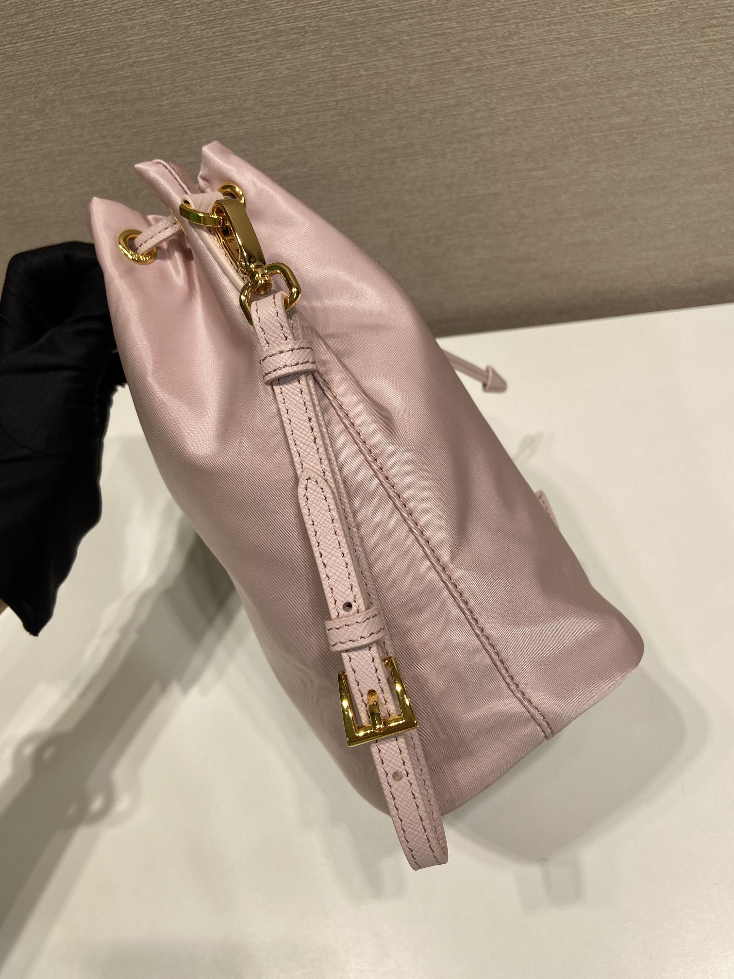 Pra*a Re-Nylon Bucket Bag-1N369-15.5*23*10CM