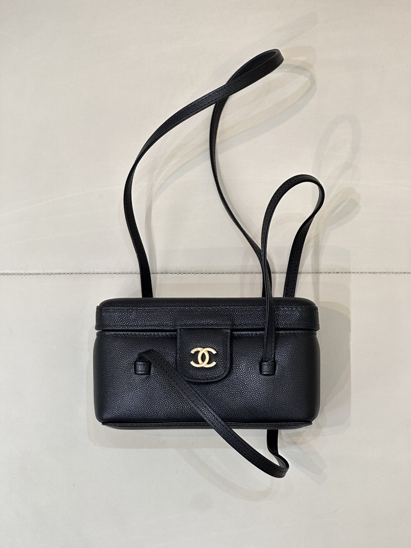 Ch@nel Long Vanity With Leather Strap-19CM