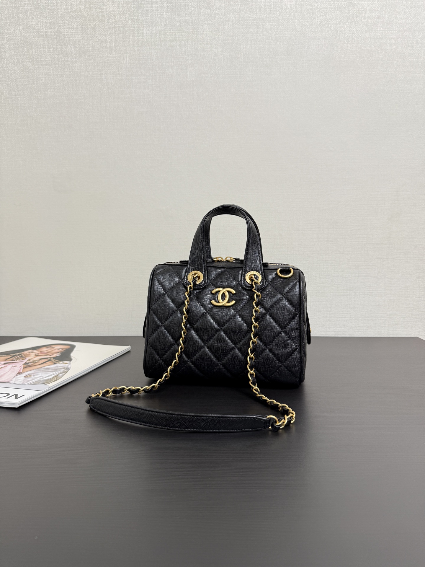 Ch@nel 25A Small Bowling Bag-21*17*13CM