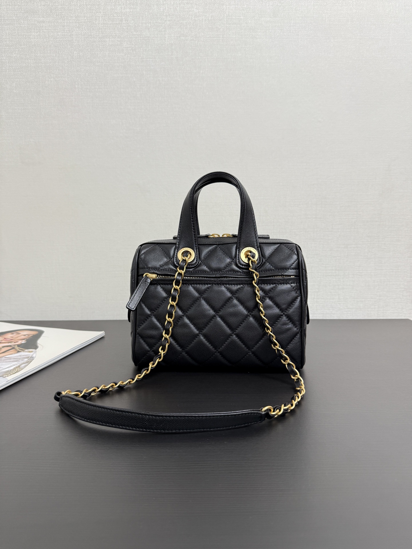 Ch@nel 25A Small Bowling Bag-21*17*13CM