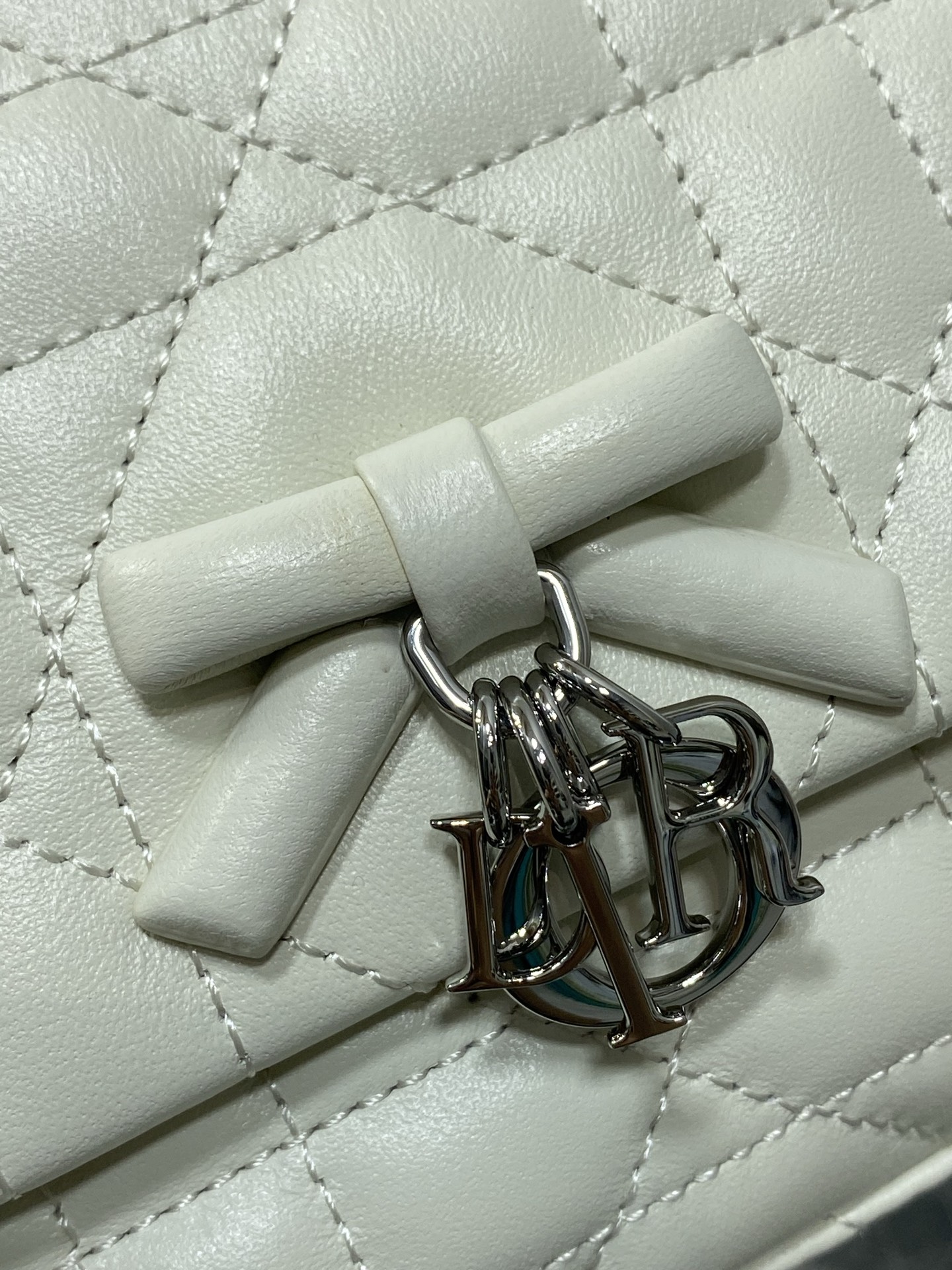 Diro Mini Bag with Chain Soupir Pink Macrocannage Lambskin-21*11.5*7CM