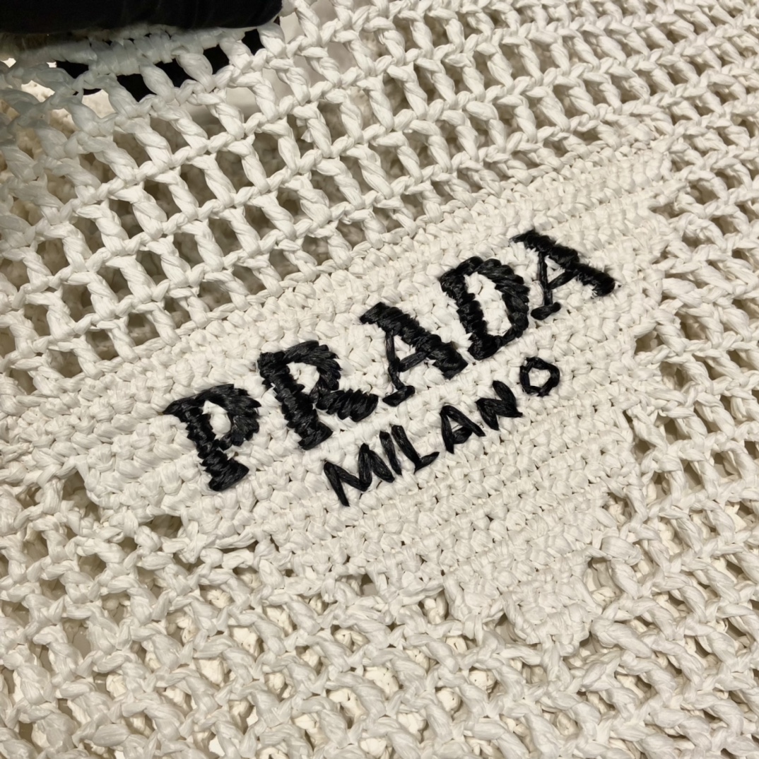 Pra*a Raffia Hobo -Handbags-1BG424-39*34*53CM