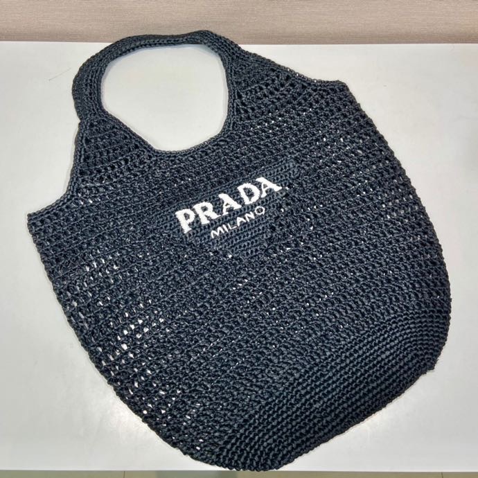 Pra*a Raffia Hobo -Handbags-1BG424-39*34*53CM