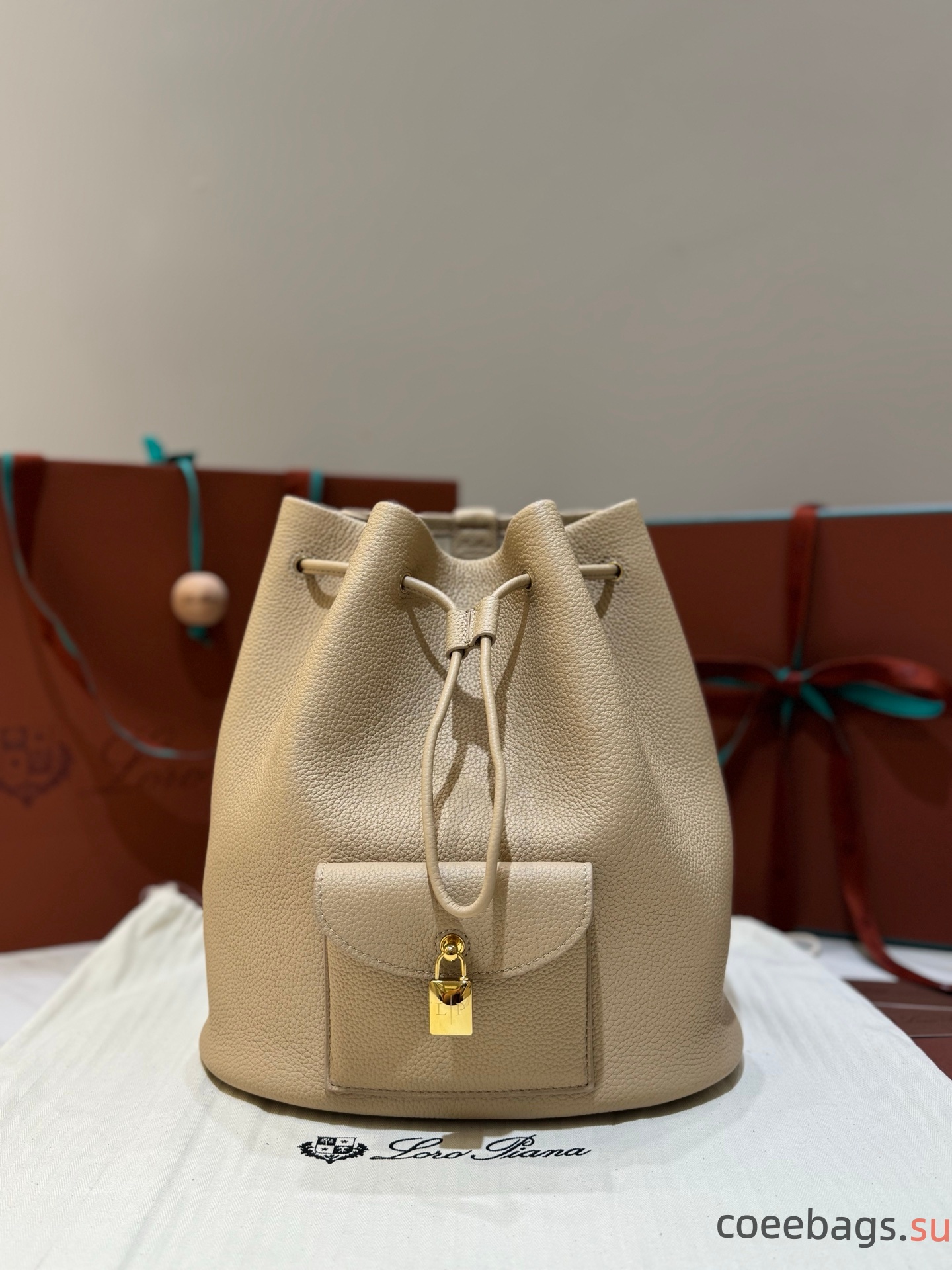 L0r0 P1ana Extra Drawstring L27 Backpack-25x 27x14CM