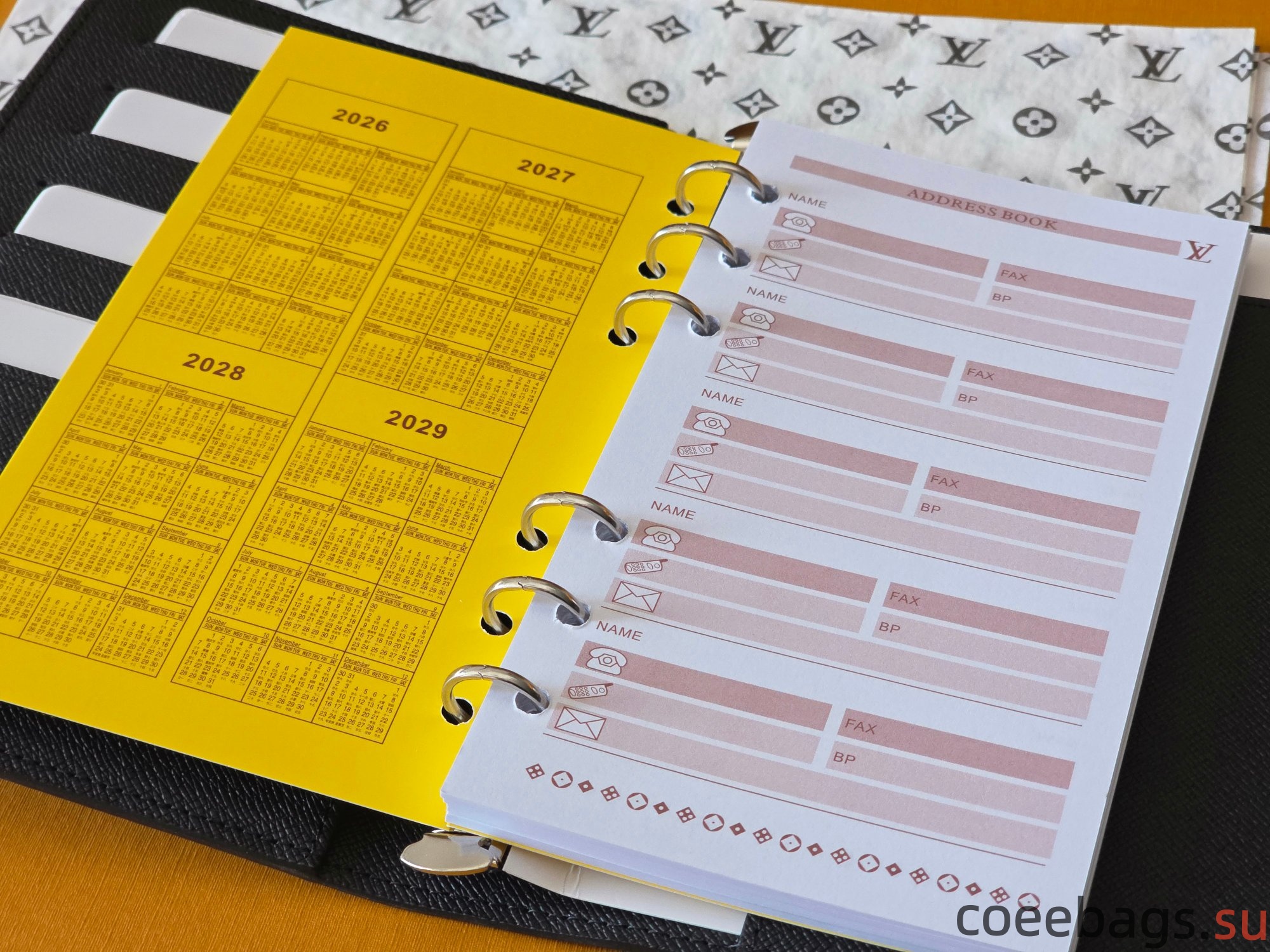 L0vis Vvtt0n Medium Ring Agenda Cover-14*18CM