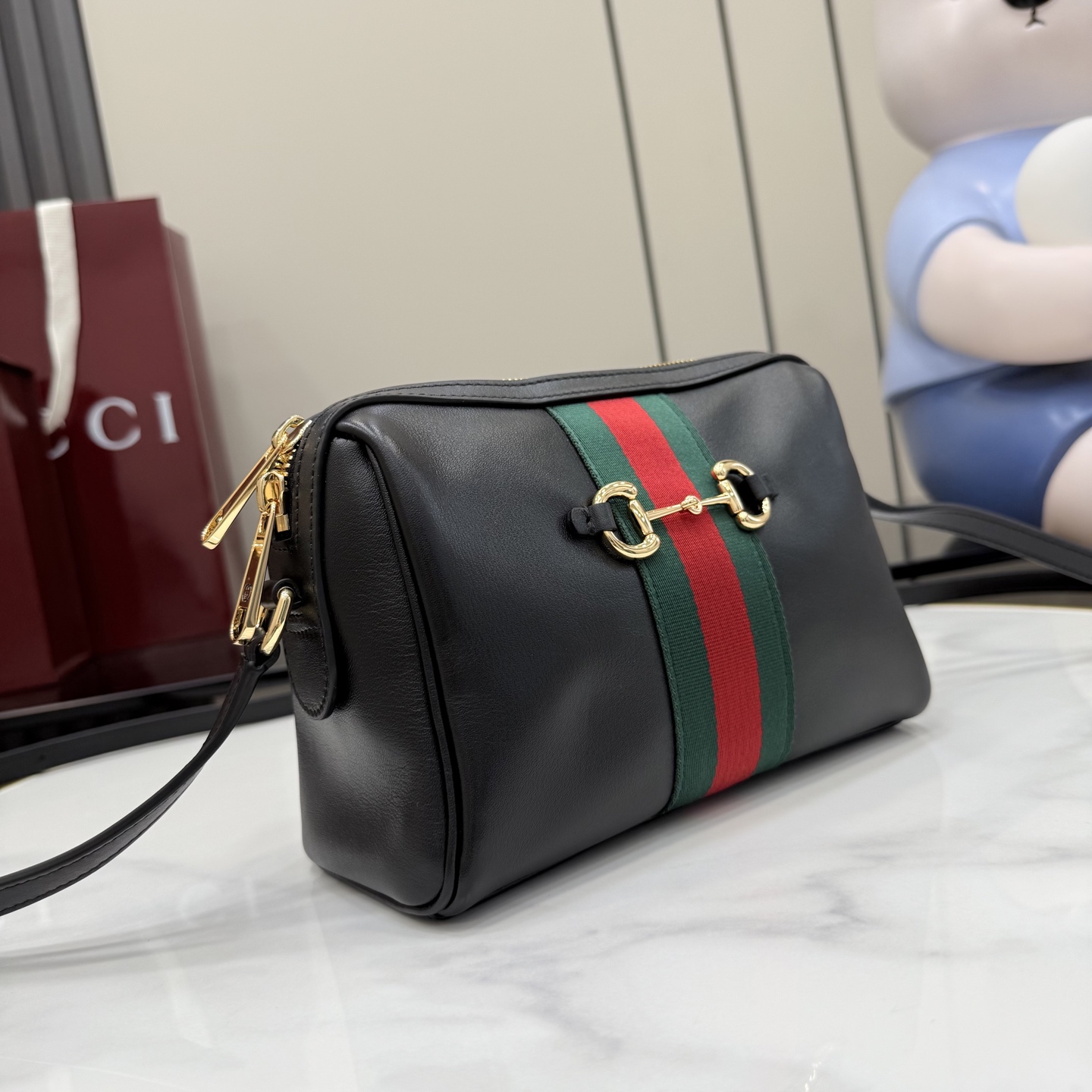 G*ucci Gvc*1 Horsebit Web Small Camera Bag -22*13.5*9CM