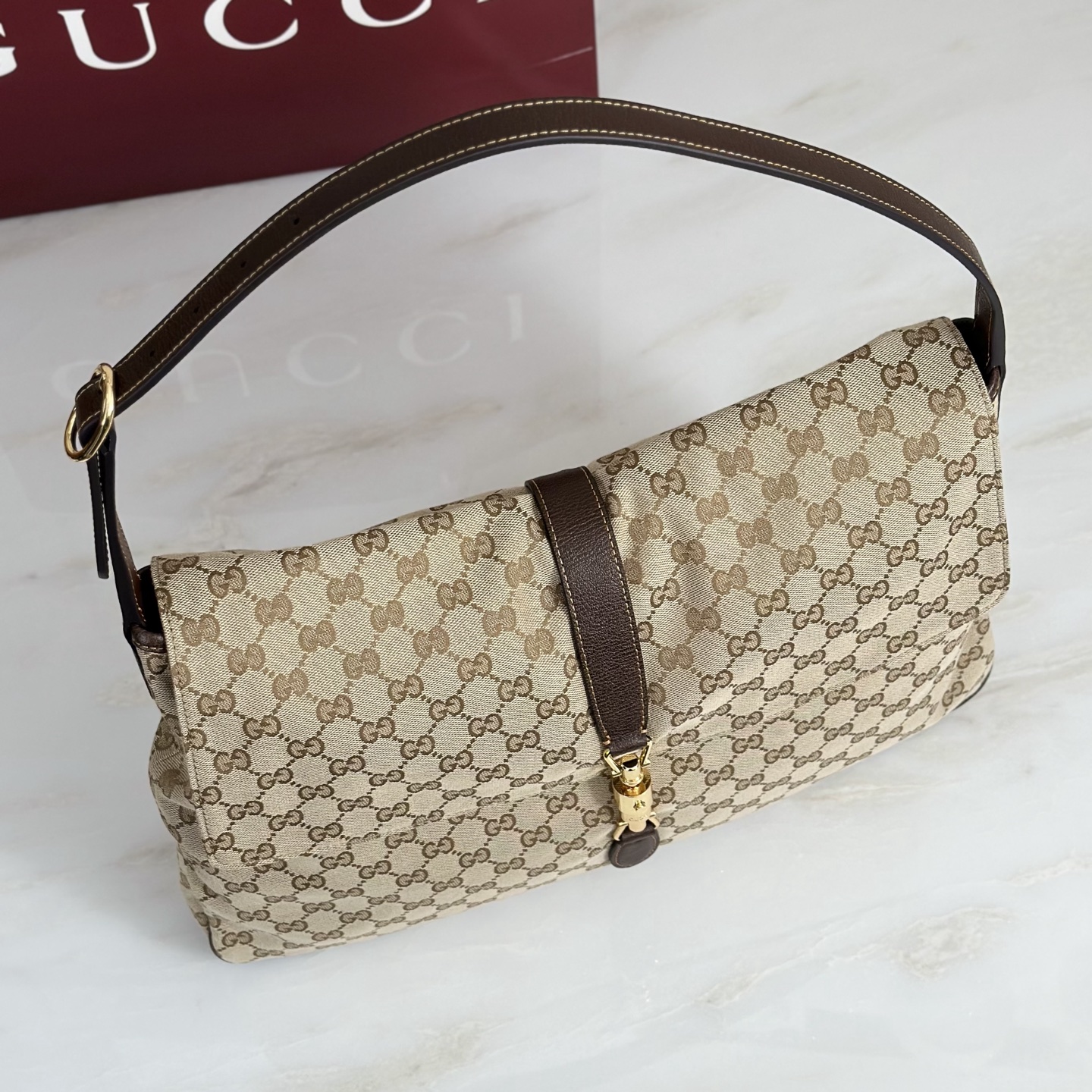 Gvc*1 Jackie Flap Large Crossbody Bag-43*29*5CM