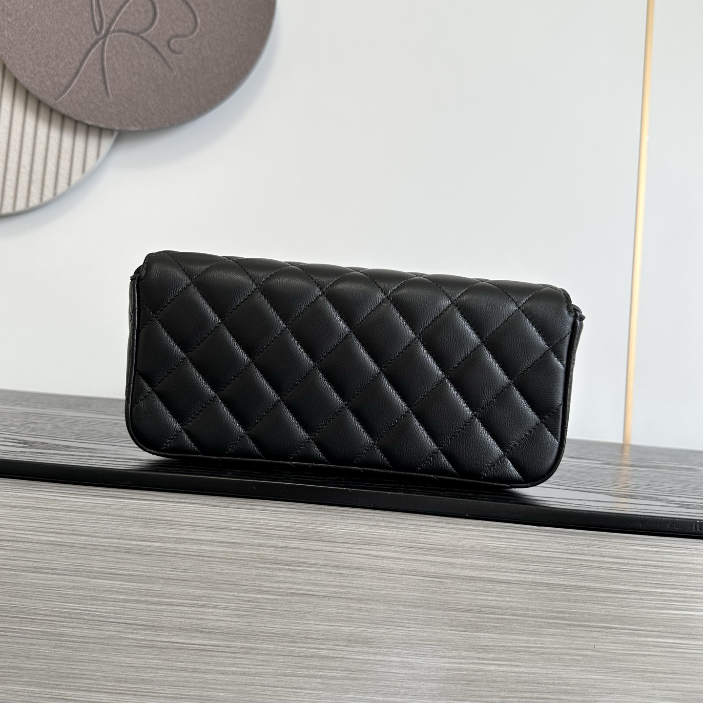 Ch@nel Leather Flap Shoulder Bag-10X25X5CM