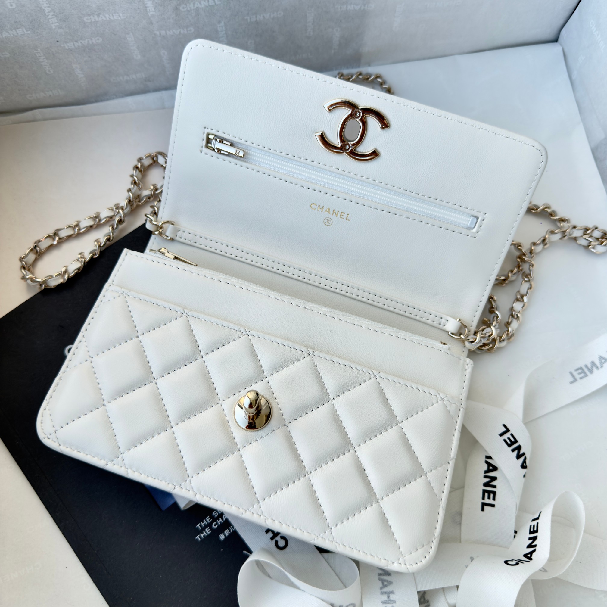 Ch@nel CC Wallet on Chain (WOC) Bag-19*12*3.5CM