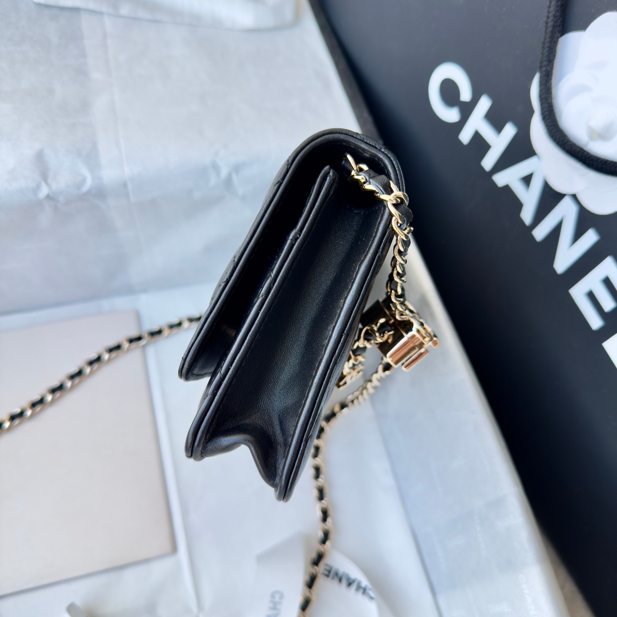 Ch@nel CC Wallet on Chain (WOC) Bag-19*12*3.5CM