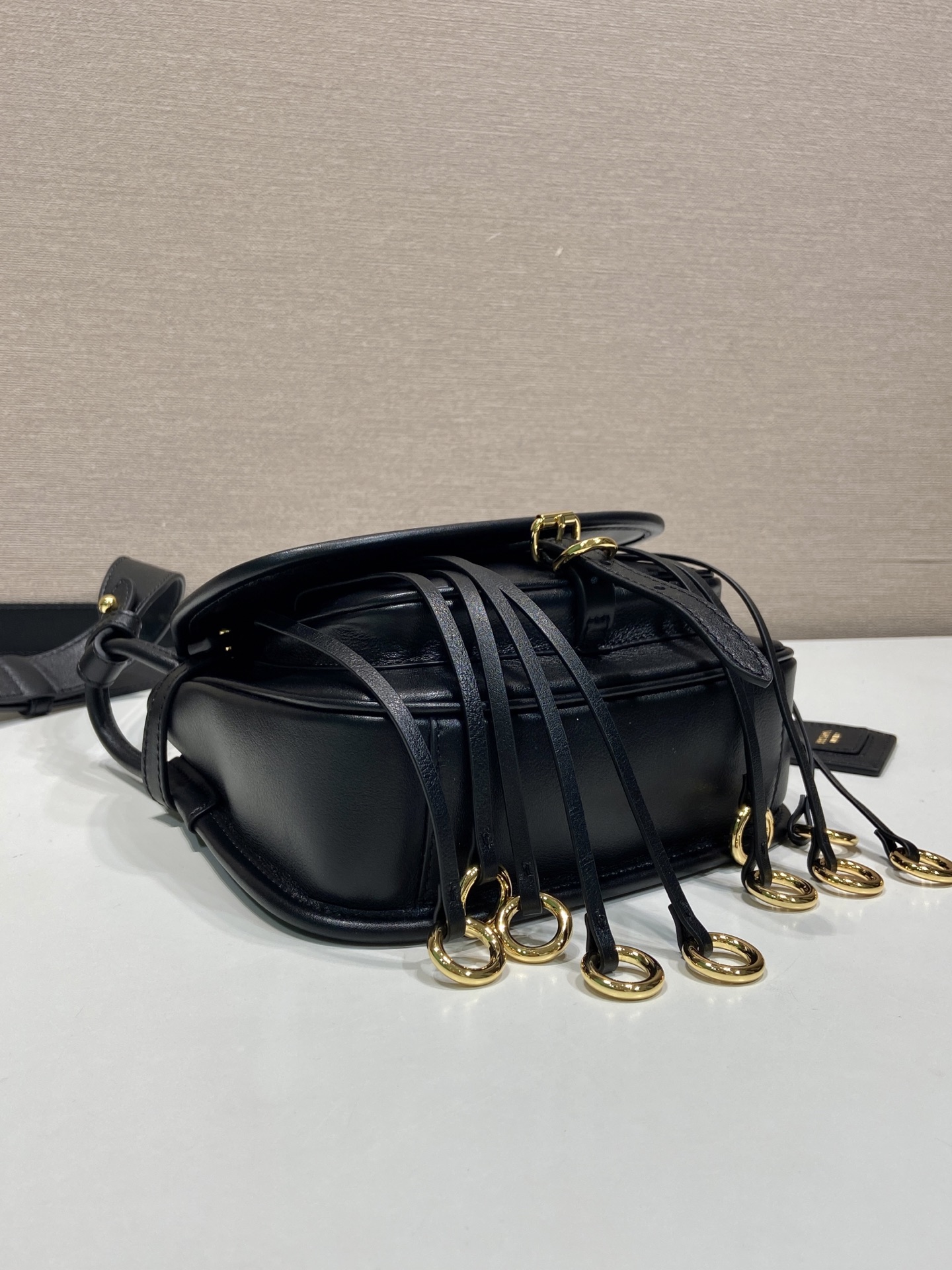 Pra*a Corsaire Aged Shoulder Bag-19.5*16.5*6CM