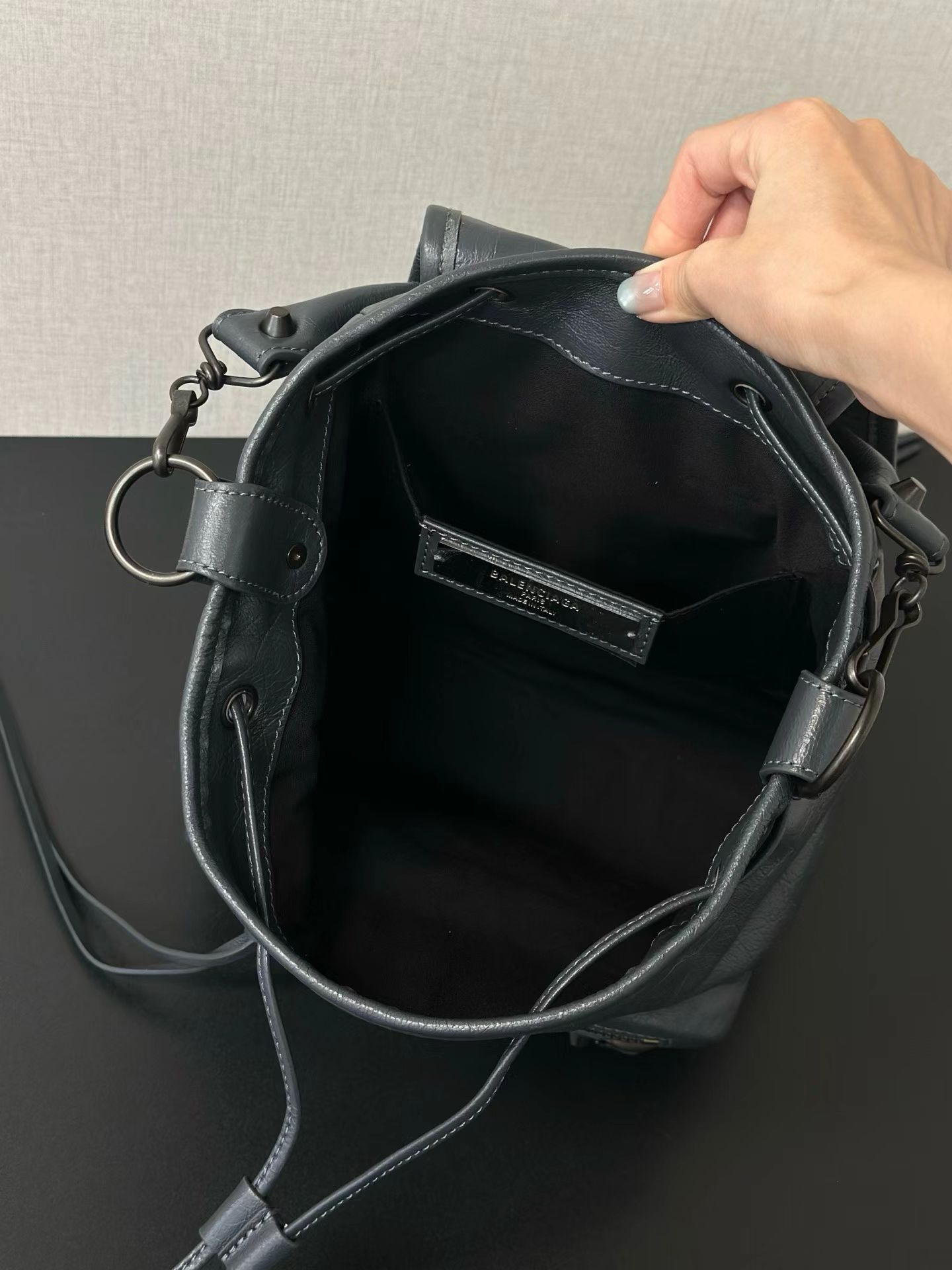 Balen*ciaga Le City Backpack Mini - Black-23.5*11*25CM
