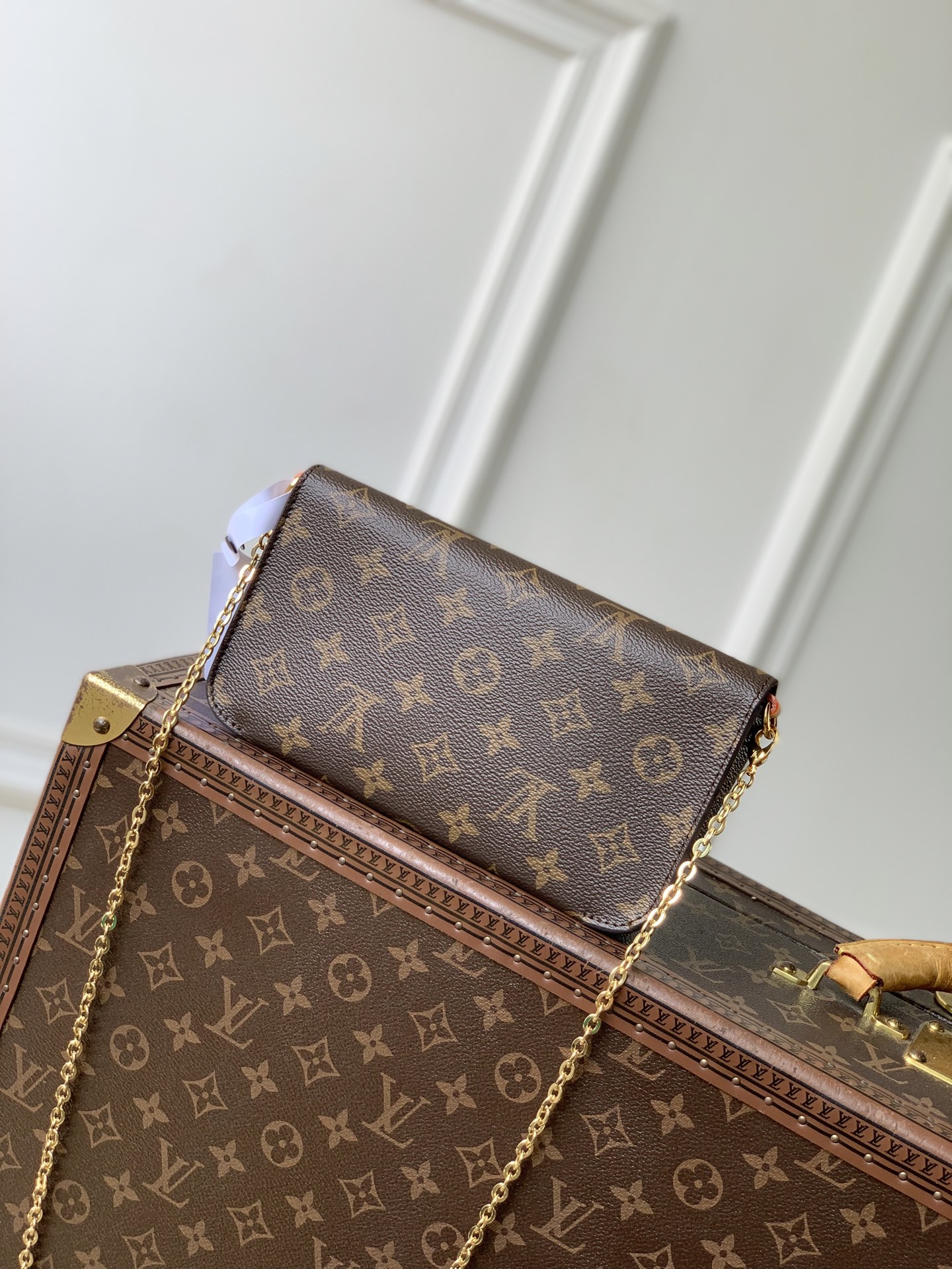 L0vis Vuitto*n Wallet On Chain Trotter M27242-21.5 x 12.5 x 3CM