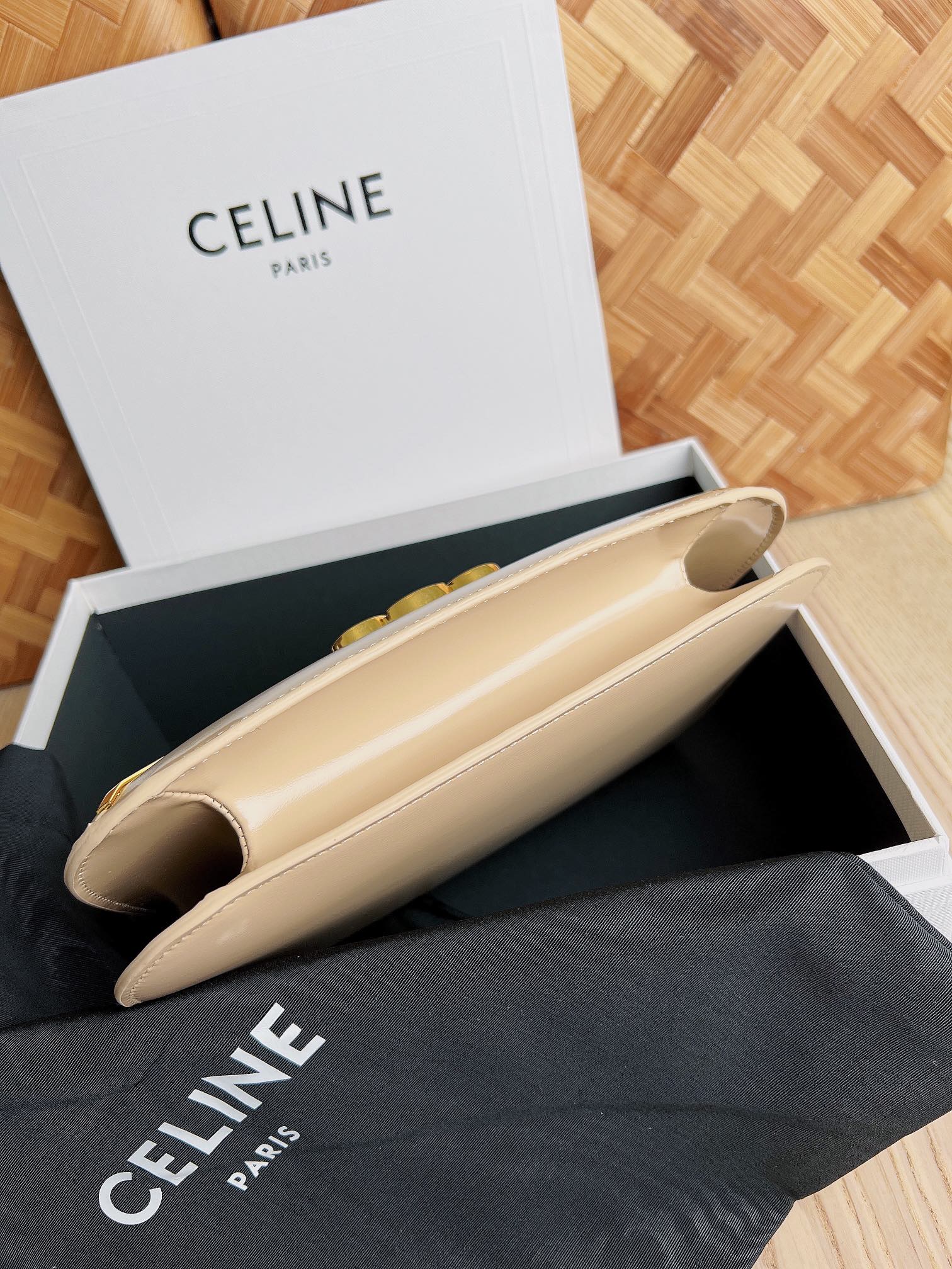Ce**e triomphe chain square bag-24.5*17*4cm