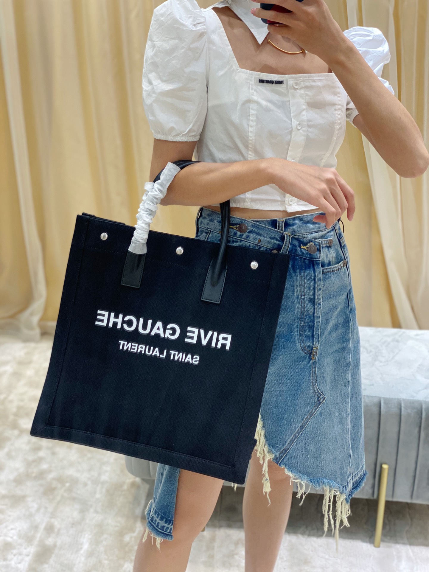 Y*L rive gauche tote bag-37.5*38*17cm